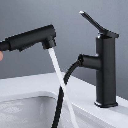 Skorter | Contemporary Vessel Faucet Pull-out Centerset Faucet with Swivel Spout