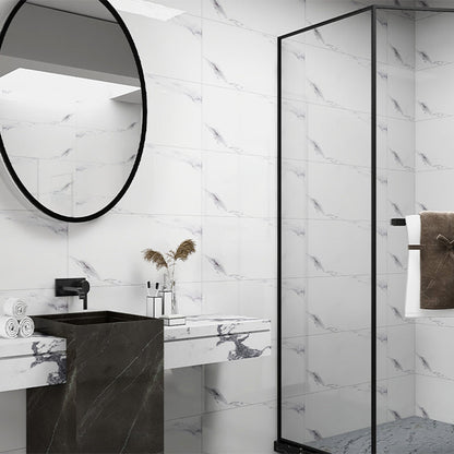 Skorter | Bathroom mosaic tile marble print peel-and-stick backsplash tile