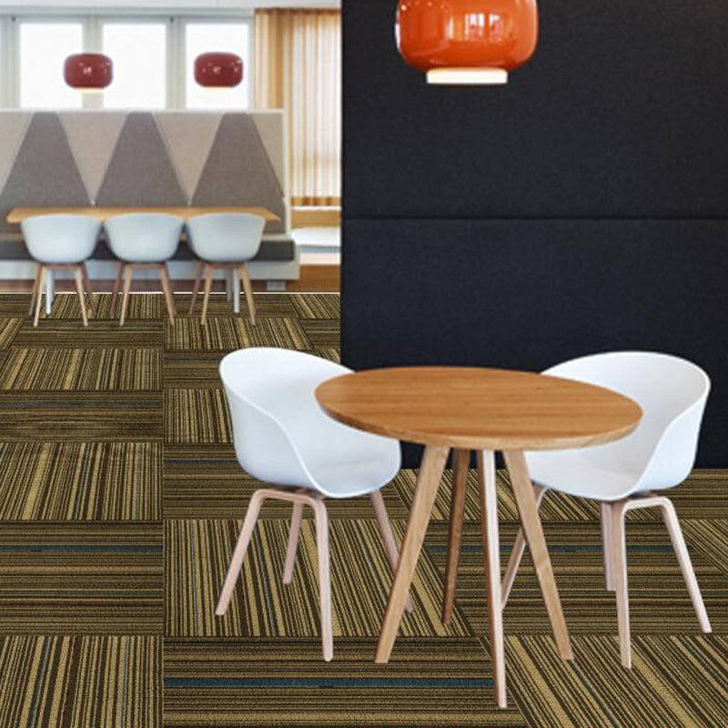 Skorter | Dark Color Level Loop Carpet Tile Non-Slip Self-Adhesive Indoor Office Carpet Tiles