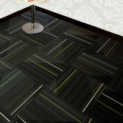 Skorter | Dark Color Level Loop Carpet Tile Non-Slip Self-Adhesive Indoor Office Carpet Tiles