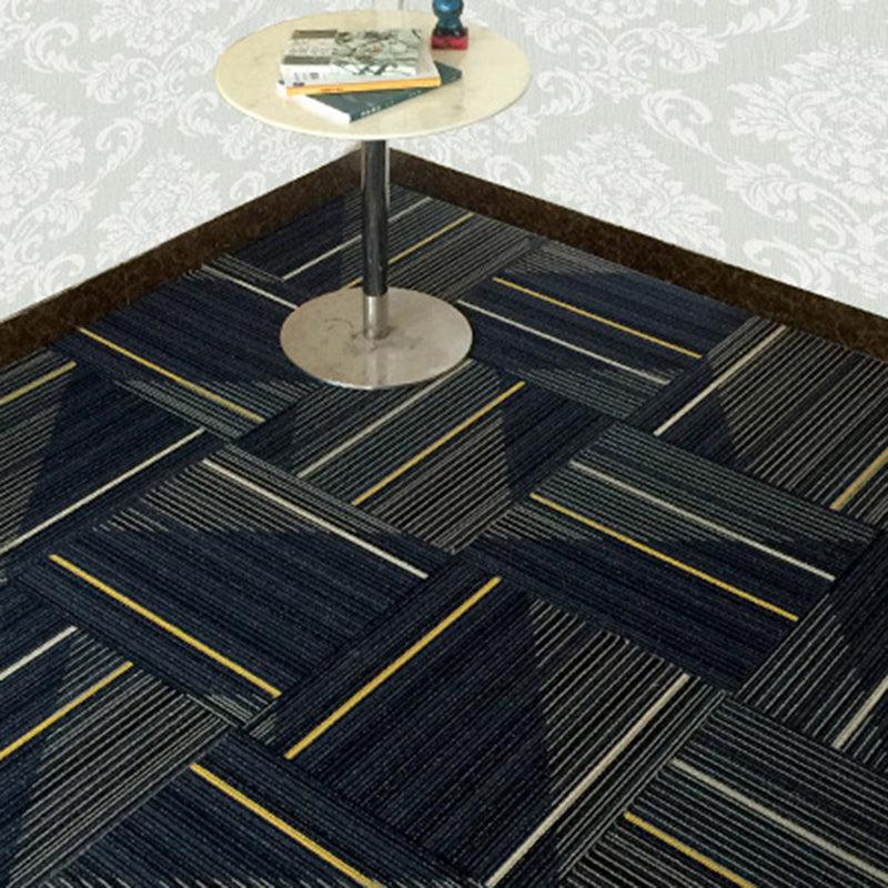 Skorter | Dark Color Level Loop Carpet Tile Non-Slip Self-Adhesive Indoor Office Carpet Tiles