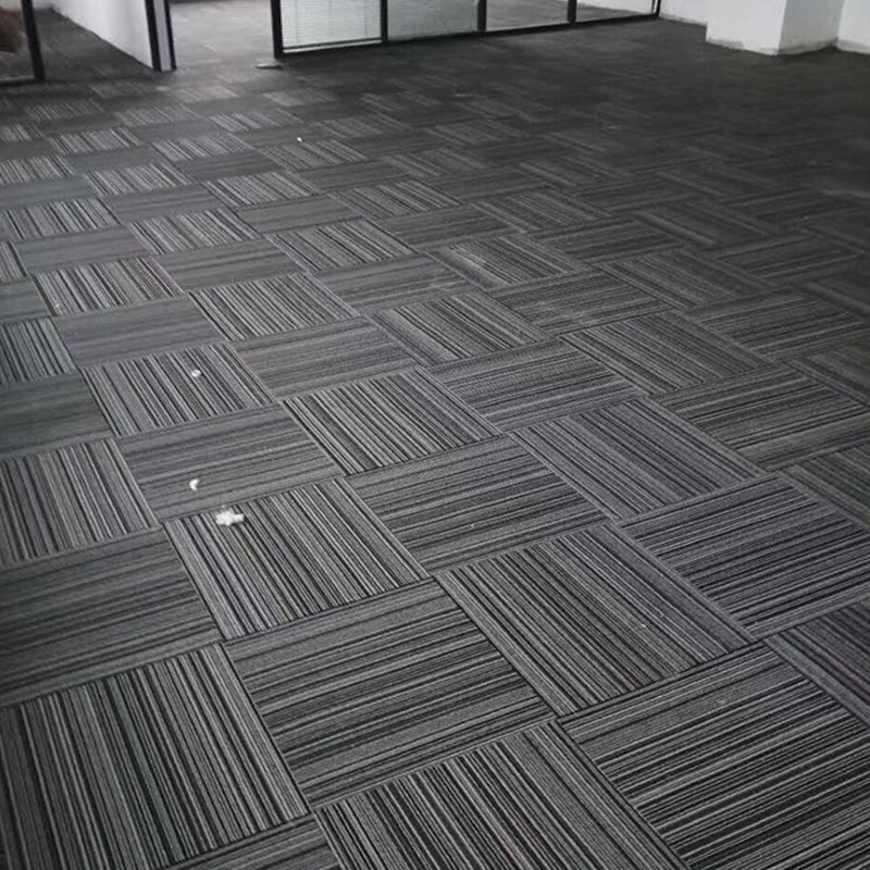 Skorter | Dark Color Level Loop Carpet Tile Non-Slip Self-Adhesive Indoor Office Carpet Tiles