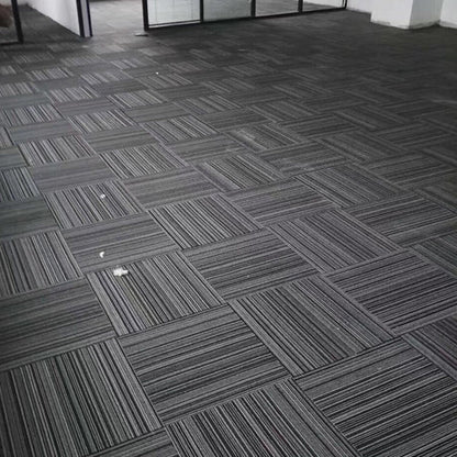 Skorter | Dark Color Level Loop Carpet Tile Non-Slip Self-Adhesive Indoor Office Carpet Tiles