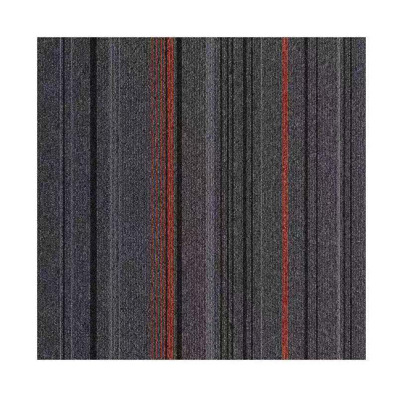 Skorter | Dark Color Level Loop Carpet Tile Non-Slip Self-Adhesive Indoor Office Carpet Tiles
