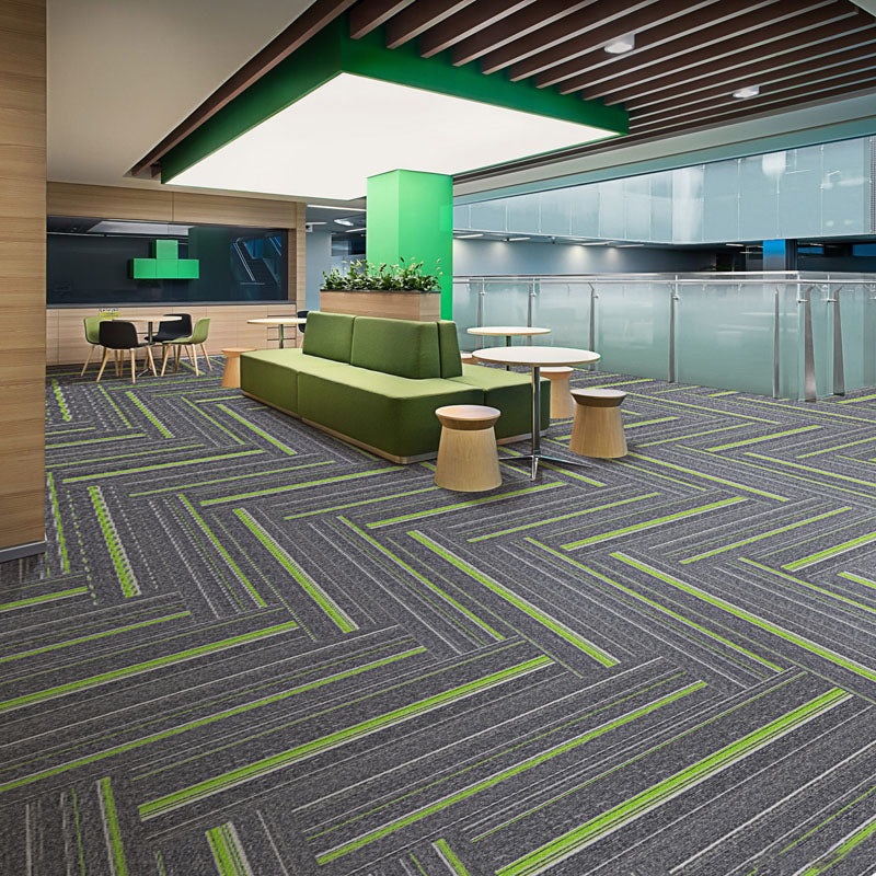 Skorter | Dark Color Level Loop Carpet Tile Non-Slip Self-Adhesive Indoor Office Carpet Tiles
