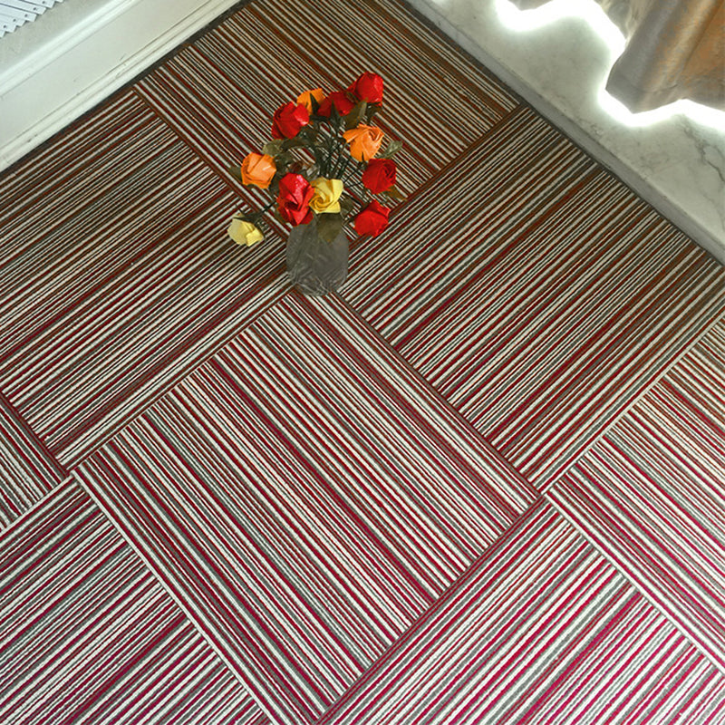 Skorter | Dark Color Level Loop Carpet Tile Non-Slip Self-Adhesive Indoor Office Carpet Tiles