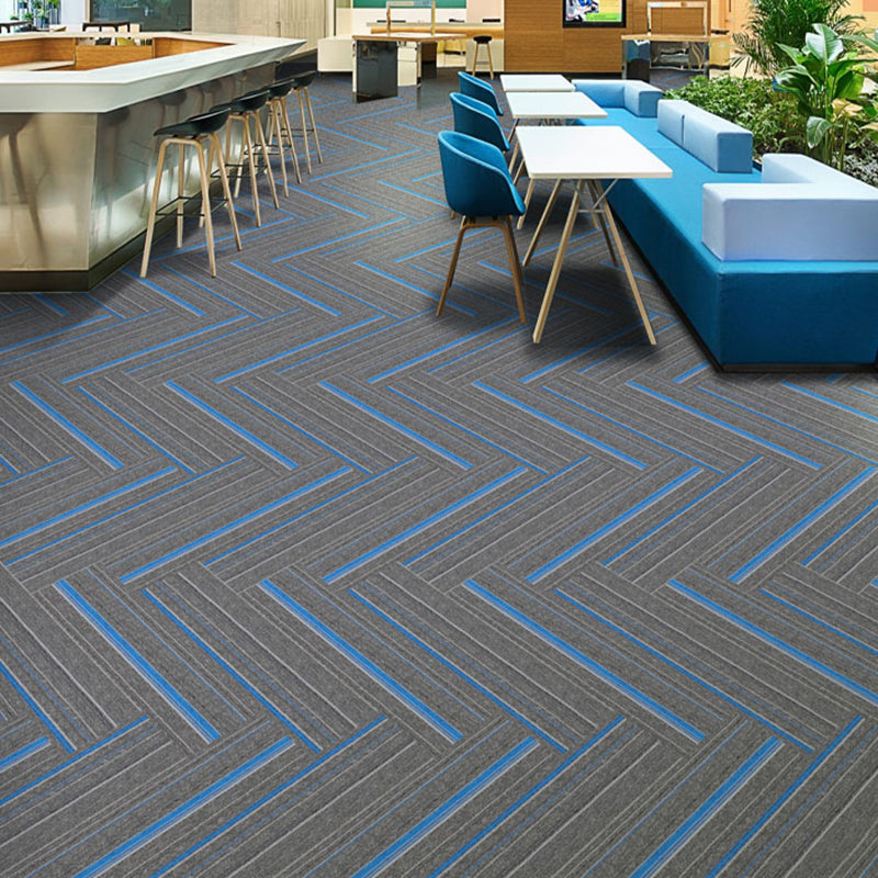 Skorter | Dark Color Level Loop Carpet Tile Non-Slip Self-Adhesive Indoor Office Carpet Tiles