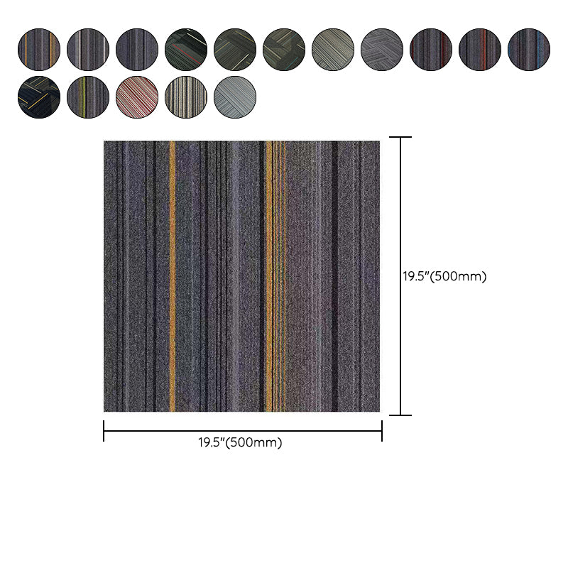 Skorter | Dark Color Level Loop Carpet Tile Non-Slip Self-Adhesive Indoor Office Carpet Tiles