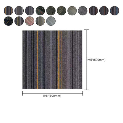 Skorter | Dark Color Level Loop Carpet Tile Non-Slip Self-Adhesive Indoor Office Carpet Tiles
