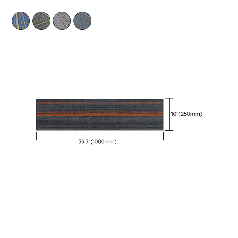 Skorter | Dark Color Level Loop Carpet Tile Non-Slip Self-Adhesive Indoor Office Carpet Tiles