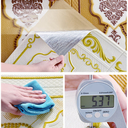 Skorter | 3D embossed wall panel Glam style waterproof wall panel for the living room