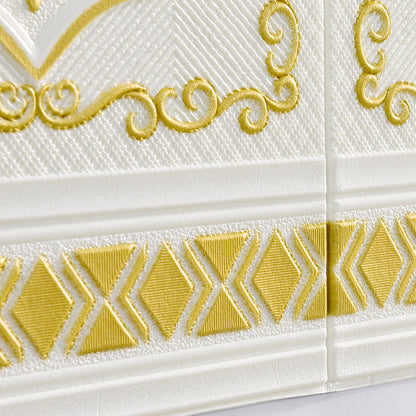 Skorter | 3D embossed wall panel Glam style waterproof wall panel for the living room