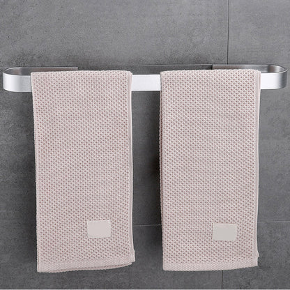 Skorter | Contemporary 2-piece Bathroom Accessory Set Aluminum Stainless Steel Towel Bar