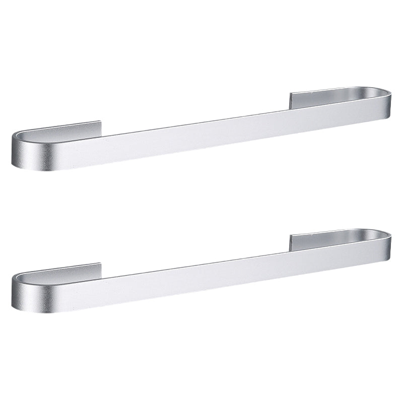 Skorter | Contemporary 2-piece Bathroom Accessory Set Aluminum Stainless Steel Towel Bar