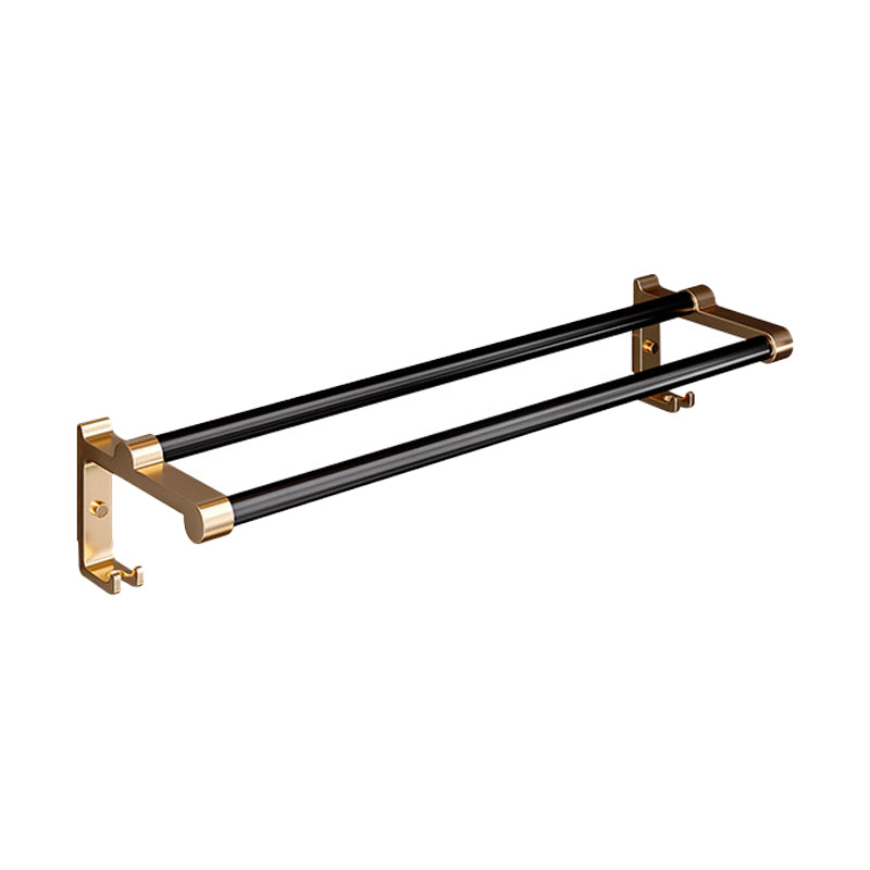 Skorter | Black and Brass Bathroom Hardware Set Modern Stainless Steel Bathroom Shelf/Towel Holder/Paper Holder