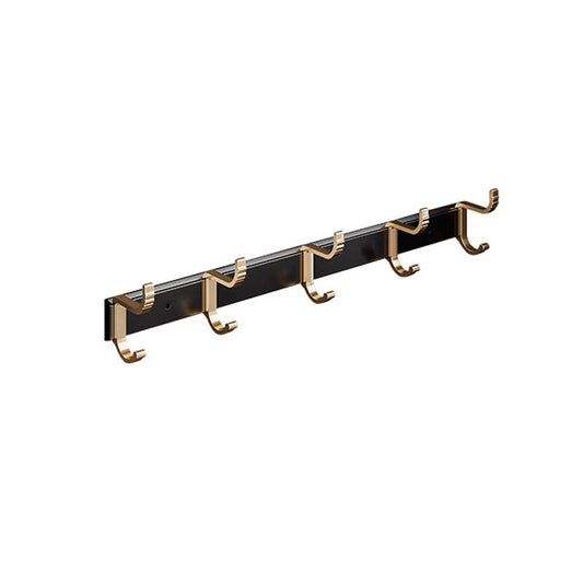 Skorter | Black and Brass Bathroom Hardware Set Modern Stainless Steel Bathroom Shelf/Towel Holder/Paper Holder