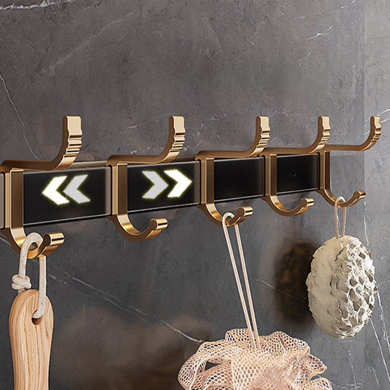 Skorter | Black and Brass Bathroom Hardware Set Modern Stainless Steel Bathroom Shelf/Towel Holder/Paper Holder