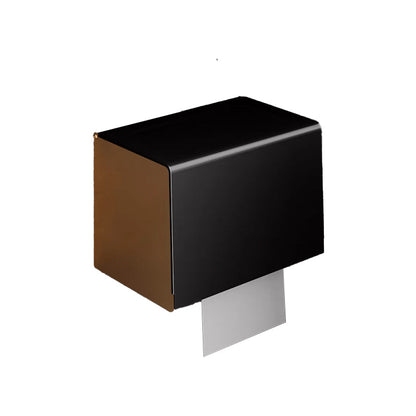 Skorter | Black and Brass Bathroom Hardware Set Modern Stainless Steel Bathroom Shelf/Towel Holder/Paper Holder