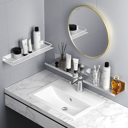 Skorter | 2-piece modern bathroom hardware set bathroom shelf made of aluminum