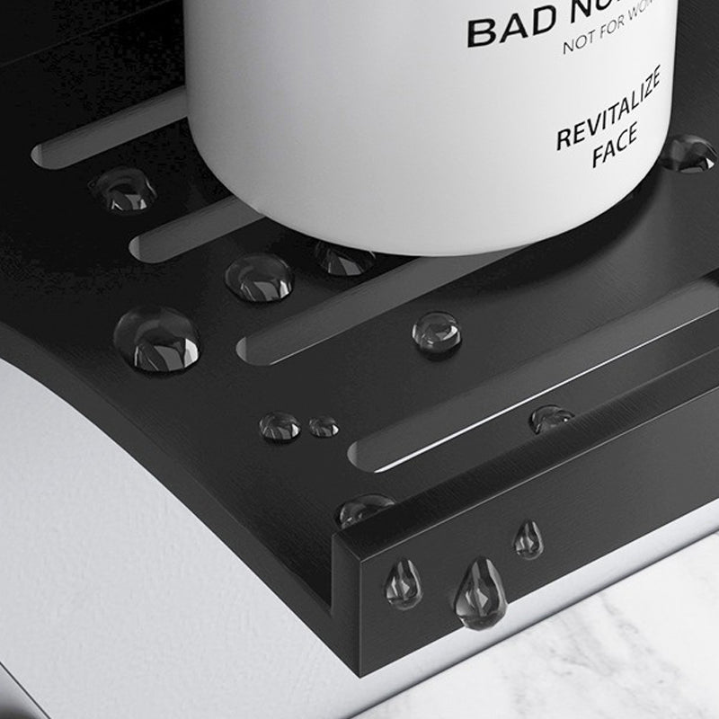 Skorter | 2-piece modern bathroom hardware set bathroom shelf made of aluminum