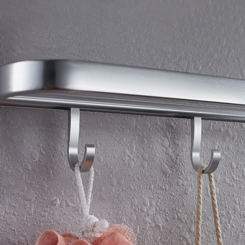 Skorter | Contemporary bathroom accessory set made of aluminum with towel holder/bath shelf