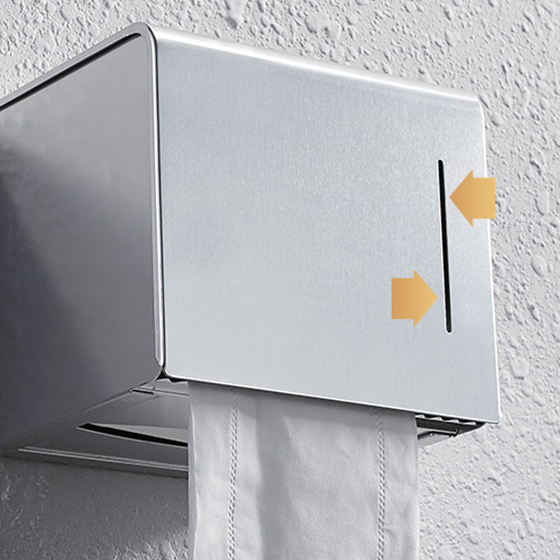 Skorter | Contemporary bathroom accessory set made of aluminum with towel holder/bath shelf