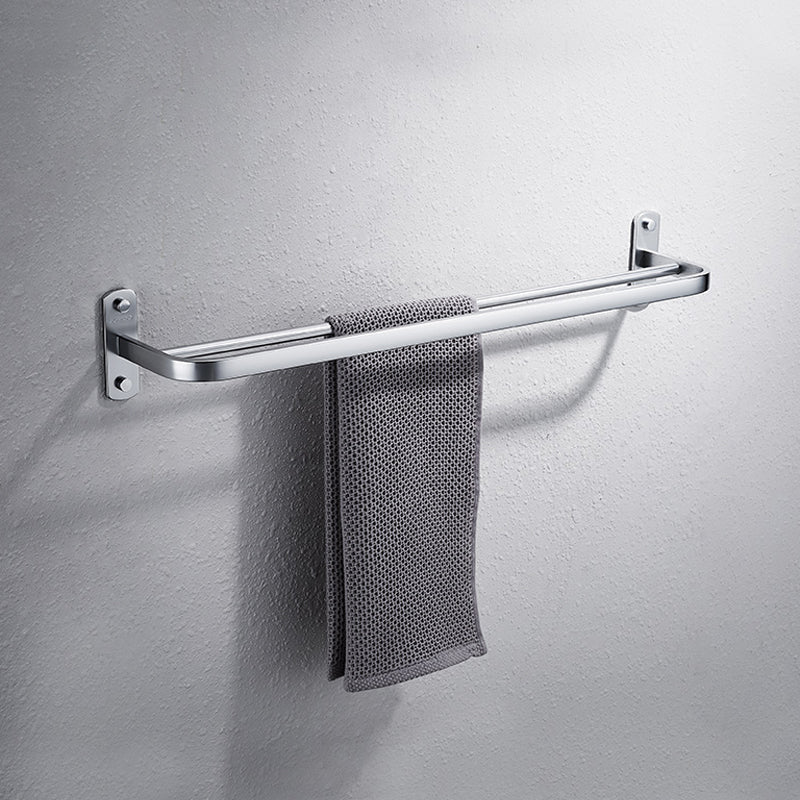 Skorter | Contemporary bathroom accessory set made of aluminum with towel holder/bath shelf