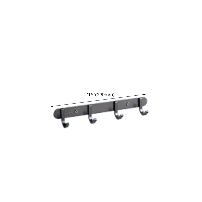 Skorter | Contemporary bathroom accessory set made of aluminum with towel holder/bath shelf