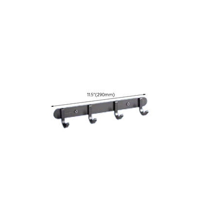 Skorter | Contemporary bathroom accessory set made of aluminum with towel holder/bath shelf