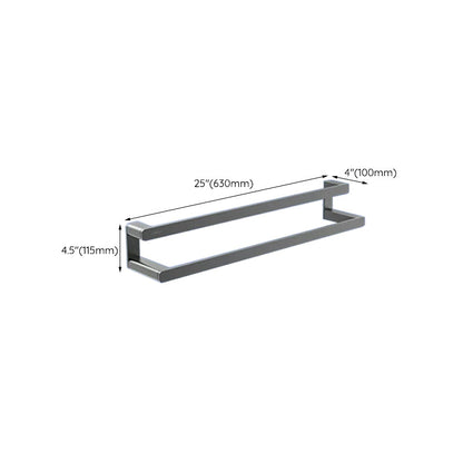 Skorter | Contemporary bathroom accessory set made of aluminum with towel holder/bath shelf