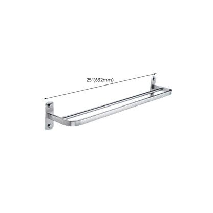 Skorter | Contemporary bathroom accessory set made of aluminum with towel holder/bath shelf