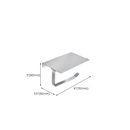 Skorter | Contemporary bathroom accessory set made of aluminum with towel holder/bath shelf