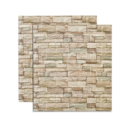 Skorter | Country House Wall Shelf 3D Brick Living Room Wall Panel Set of 2