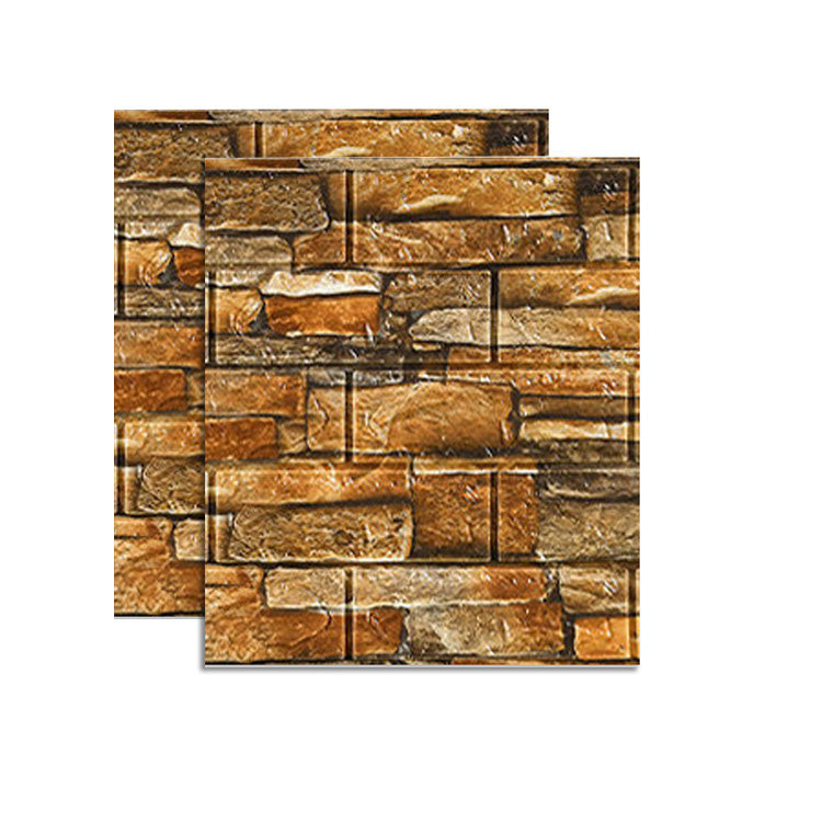 Skorter | Country House Wall Shelf 3D Brick Living Room Wall Panel Set of 2