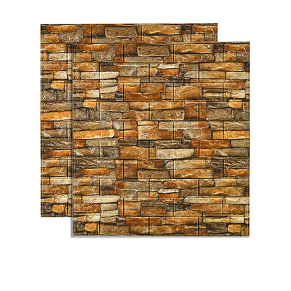 Skorter | Country House Wall Shelf 3D Brick Living Room Wall Panel Set of 2