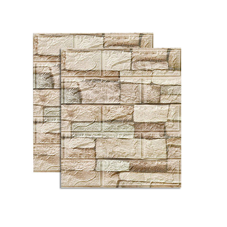 Skorter | Country House Wall Shelf 3D Brick Living Room Wall Panel Set of 2