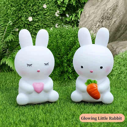 Skorter | BunnyGlow - Cute Bunny Lamp with LED Light for Decoration and Night Lighting