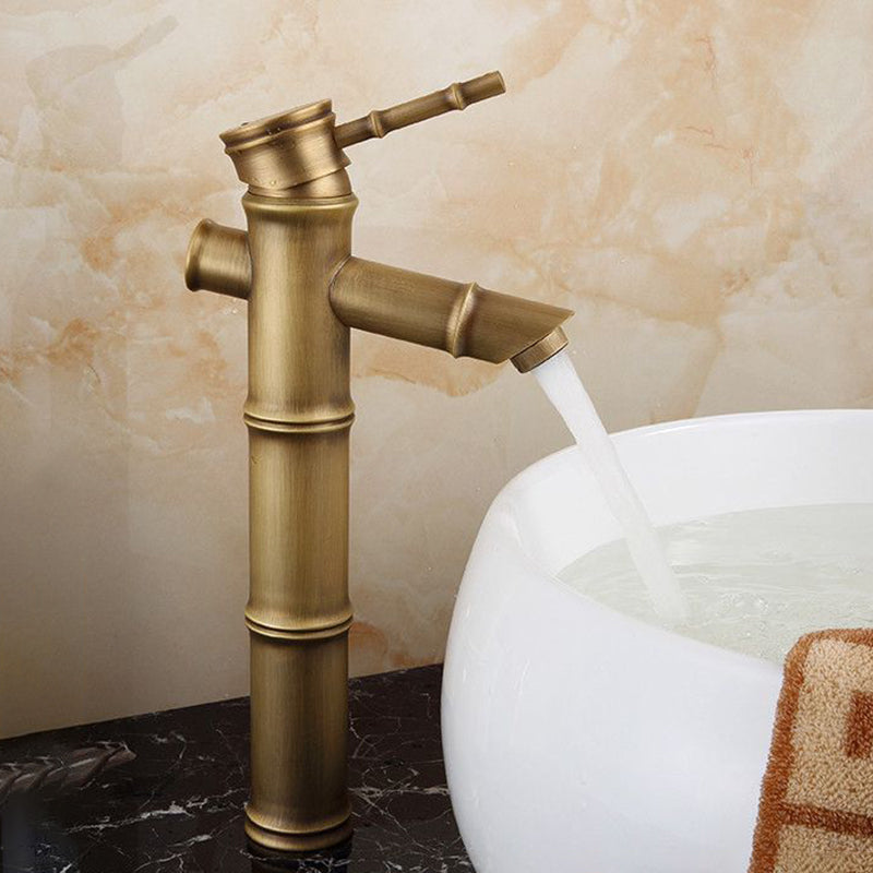 Skorter | Country House Vessel Faucet Brass Lever Handles Waterfall Spout Basin Faucet