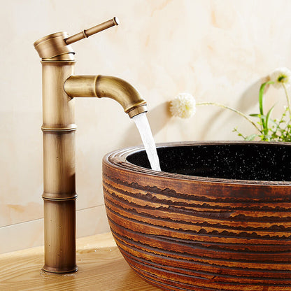 Skorter | Country House Vessel Faucet Brass Lever Handles Waterfall Spout Basin Faucet