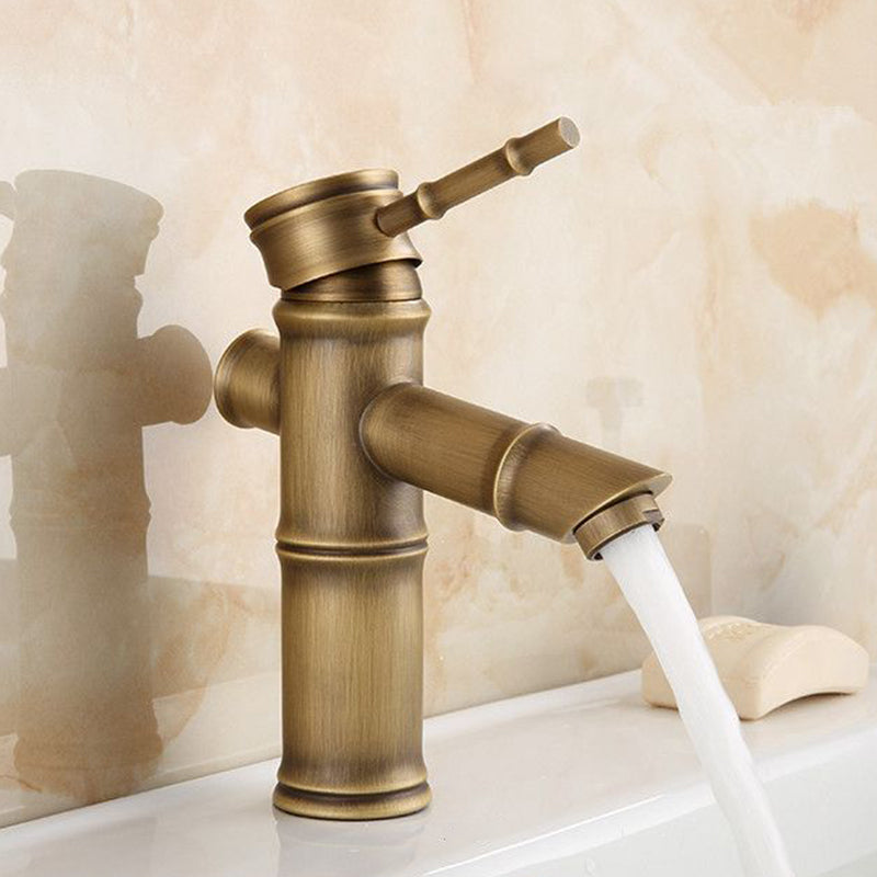 Skorter | Country House Vessel Faucet Brass Lever Handles Waterfall Spout Basin Faucet