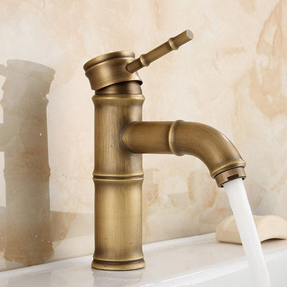 Skorter | Country House Vessel Faucet Brass Lever Handles Waterfall Spout Basin Faucet