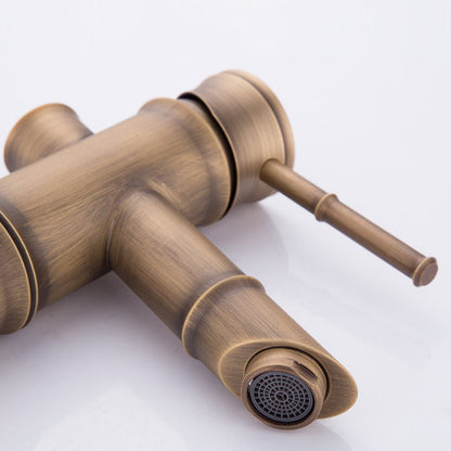 Skorter | Country House Vessel Faucet Brass Lever Handles Waterfall Spout Basin Faucet