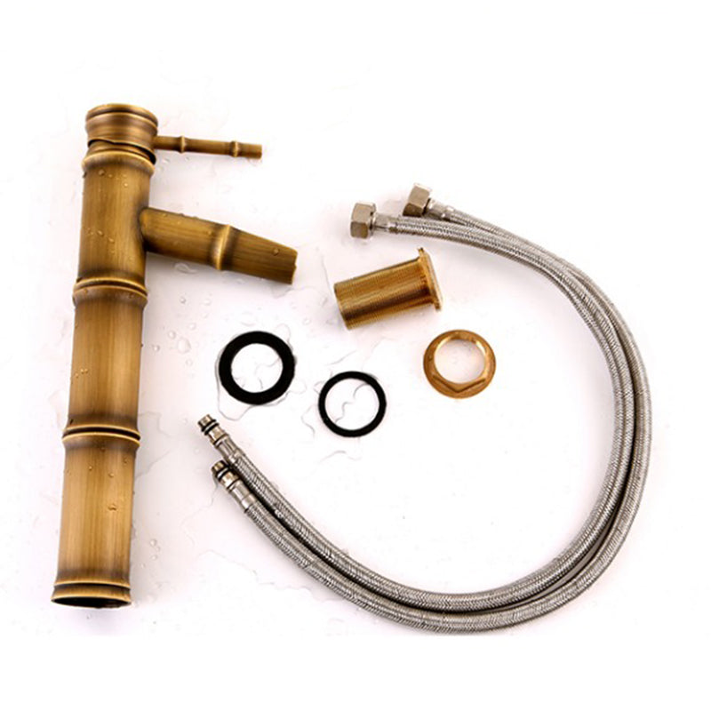 Skorter | Country House Vessel Faucet Brass Lever Handles Waterfall Spout Basin Faucet