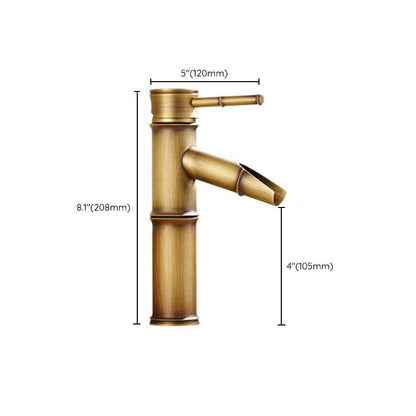 Skorter | Country House Vessel Faucet Brass Lever Handles Waterfall Spout Basin Faucet