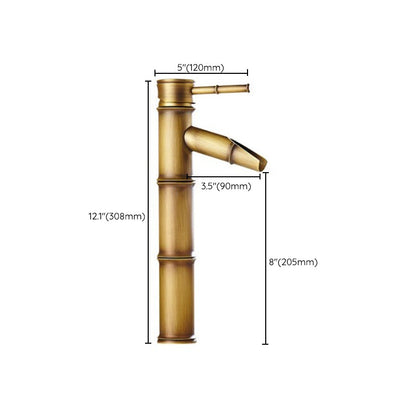 Skorter | Country House Vessel Faucet Brass Lever Handles Waterfall Spout Basin Faucet