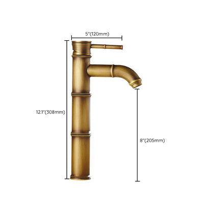 Skorter | Country House Vessel Faucet Brass Lever Handles Waterfall Spout Basin Faucet