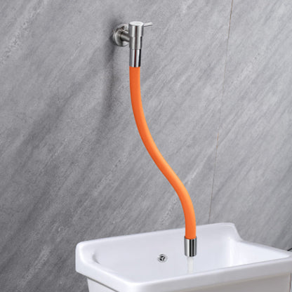 Skorter | Contemporary wall-mounted bathroom faucet with lever handles made of stainless steel