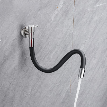 Skorter | Contemporary wall-mounted bathroom faucet with lever handles made of stainless steel