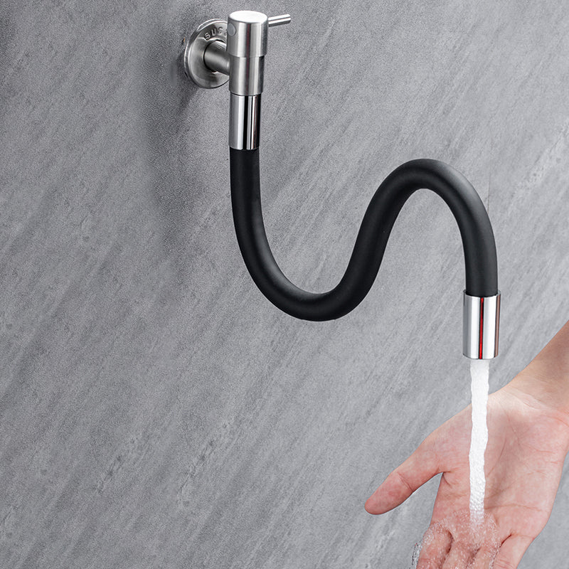 Skorter | Contemporary wall-mounted bathroom faucet with lever handles made of stainless steel