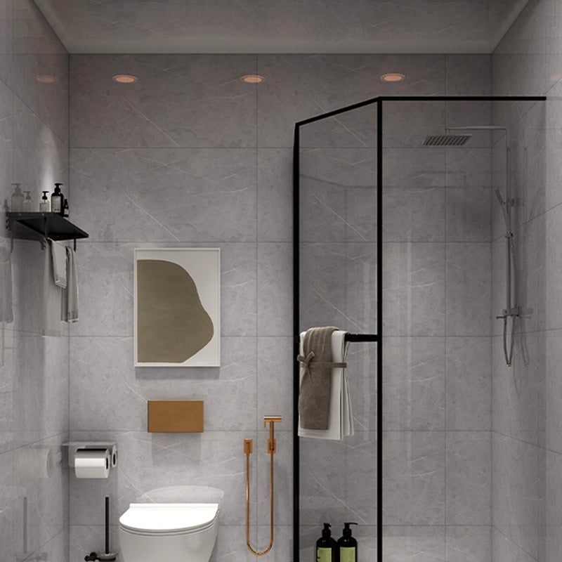 Skorter | Bathroom single tile marble pattern peel-and-stick tiles backing plate